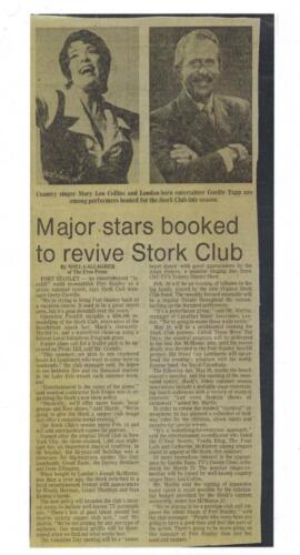 Major stars booked to revive Stork Club